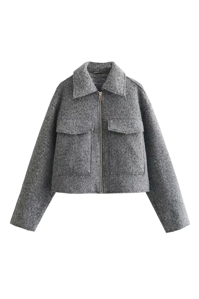 Chaqueta corta - GRIS